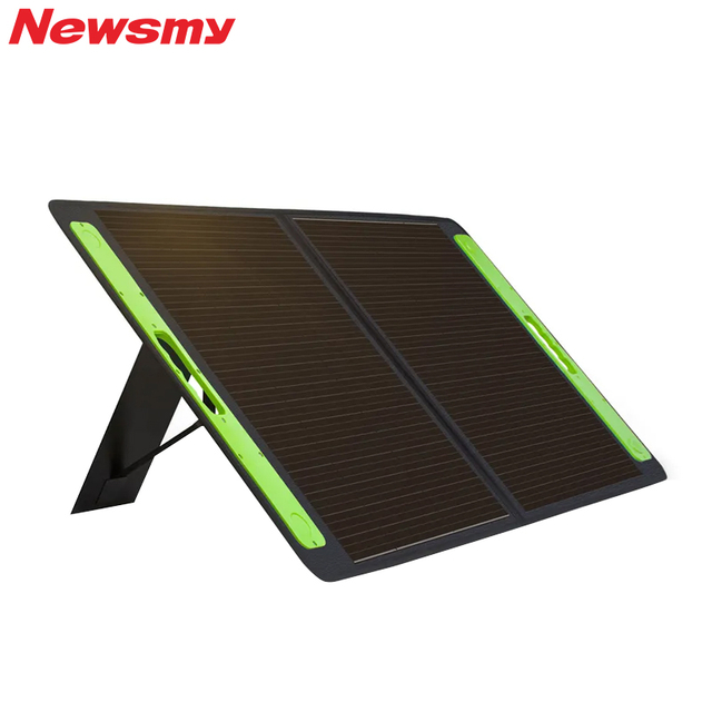 Tragbares 60-W-Solarpanel für Kraftwerke mit Ständern, IP65 wasserdicht, Verdunkelung für Wohnmobile und Wohnmobile im Freien