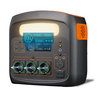 Tragbare Powerstation,1102.5Wh LiFePO4 Akku,0-100% Aufgeladen in 90 Min,AC 230V Ausgang X 3 1200W (2400W Spitze),PD100W Solargenerator Für Camping, Draußen, Reisen, Notfälle