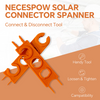 Solarpanel-Verlängerungskabel 10 AWG, 1 Paar 20 Fuß 10 AWG Solarkabel, 1 Paar Y-Abzweig-Paralleladapter, 3 Paar Solaranschlüsse, 1 Paar Schraubenschlüssel, Werkzeugsatz für Solarkabel-Drahtstecker