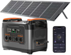 Tragbare Powerstation Mit 400W Solarpanel, 2047,5Wh Balkonkraftwerk Mit Speicher S2400, Solargenerator Mit AC 2400W (4000W Spitze) Für Hause Camping