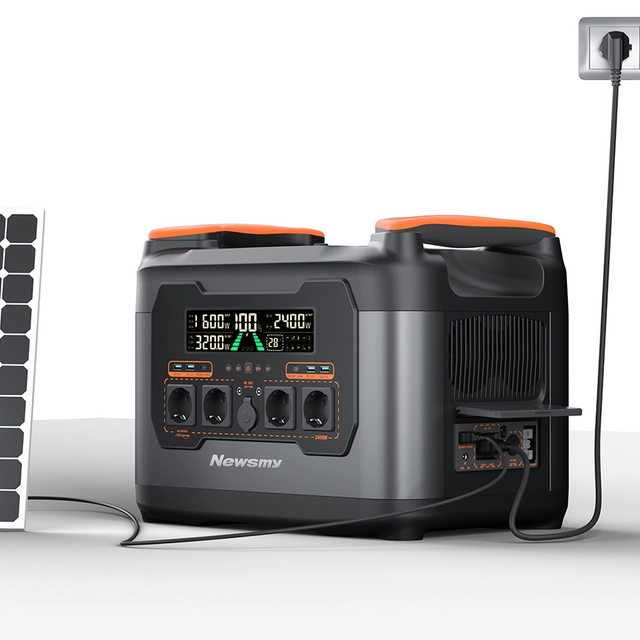Tragbares All-in-one-2400-W-Kraftwerk mit integrierter Mikro-Inverter-Stromversorgungslösung, Balkon-Solarenergiespeichersystem