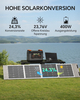 Tragbare Powerstation Mit 400W Solarpanel, 2047,5Wh Balkonkraftwerk Mit Speicher S2400, Solargenerator Mit AC 2400W (4000W Spitze) Für Hause Camping