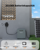 Balkonkraftwerk Energiespeichersystem für den Balkon, 2016 Wh, kompatibel mit 99 % Mikro-Wechselrichter und Solarpanel, IP 65, wasserdicht, geräuschlos