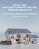 Tragbare Powerstation Mit 400W Solarpanel, 2047,5Wh Balkonkraftwerk Mit Speicher S2400, Solargenerator Mit AC 2400W (4000W Spitze) Für Hause Camping