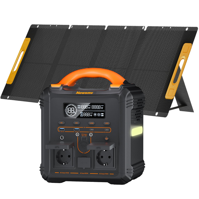 551,25 Wh Tragbares Powerstation Mit Solarpanel 100 W, Solargenerator LiMnFePO4-Akku Für Camping-Backup Zu Hause