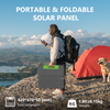 Tragbares 60-W-Solarpanel für Kraftwerke mit Ständern, IP65 wasserdicht, Verdunkelung für Wohnmobile und Wohnmobile im Freien