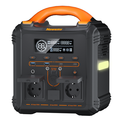 LMPF 26,25 V 21 Ah AC DC Ausgang Schnellladung 700 W tragbares Kraftwerk für den Außenbereich