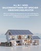 Tragbares All-in-one-2400-W-Kraftwerk mit integrierter Mikro-Inverter-Stromversorgungslösung, Balkon-Solarenergiespeichersystem