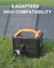 1102,5 Wh Tragbares Powerstation Mit Solarpanel 100 W, Solargenerator LiMnFePO4-Akku Für Camping-Heim-Backup