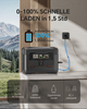 2047,5 Wh Solarkraftwerk 2400 W (4500 W Spitze), USV-Batterie-Backup, All-in-One-Wechselrichter für Notfälle zu Hause und Camping