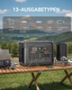 2047,5 Wh Solarkraftwerk 2400 W (4500 W Spitze), USV-Batterie-Backup, All-in-One-Wechselrichter für Notfälle zu Hause und Camping