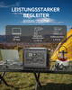 2047,5 Wh Solarkraftwerk 2400 W (4500 W Spitze), USV-Batterie-Backup, All-in-One-Wechselrichter für Notfälle zu Hause und Camping